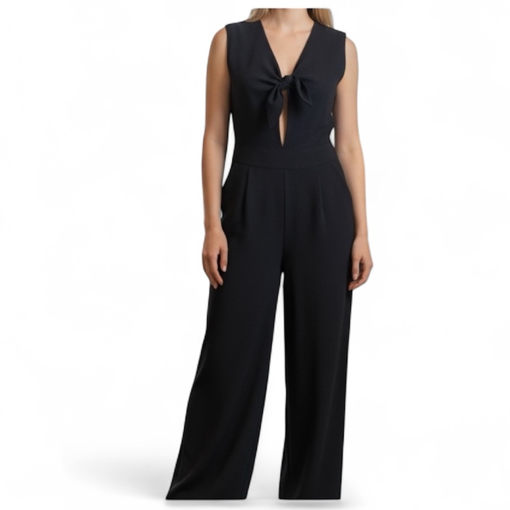 RACHEL Rachel Roy midnight BlueTie-Front Jumpsuit Pants